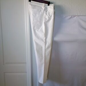 LOFT The Girlfriend White Mid-Rise Jeans Tag‎ Women's Size 6/28 NWT